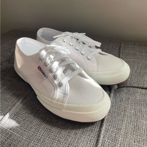 White Superga sneakers
